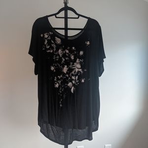 High low knit t-shirt